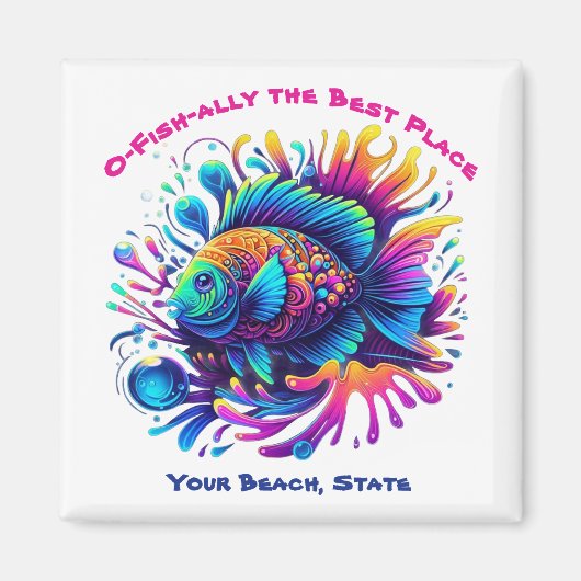 Farbige Fische Magnet (Vorne)