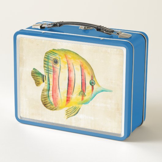 Farbige Fische Metall Lunch Box (Rückseite)