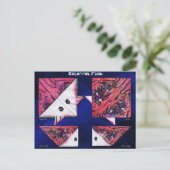 Farbige Fische Postkarte (Stehend Vorderseite)