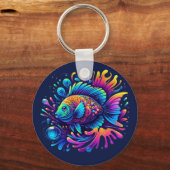 Farbige Fische Schlüsselanhänger (Vorderseite)