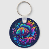 Farbige Fische Schlüsselanhänger (Rückseite)