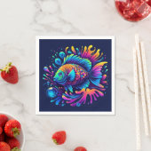 Farbige Fische Serviette (Beispiel)