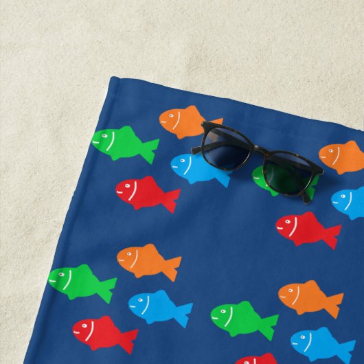 Farbige Fische Strandtuch (Beispiel)