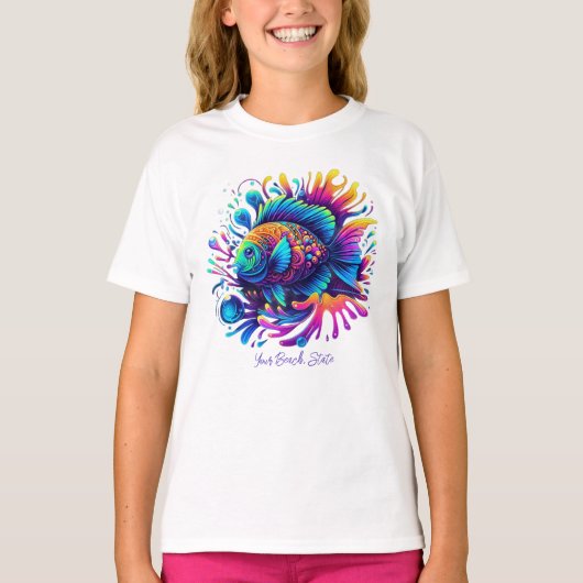 Farbige Fische T-Shirt (Vorderseite)