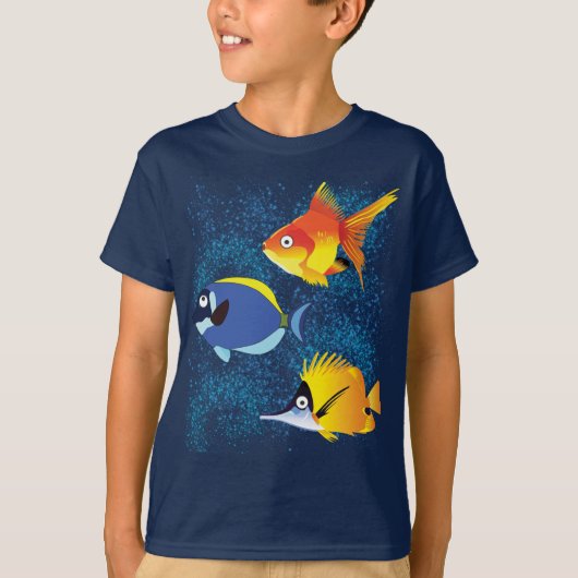 Farbige Fische T-Shirt (Vorderseite)
