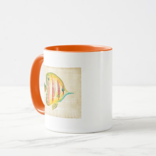 Farbige Fische Tasse (Vorderseite Links)