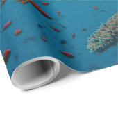 Farbige Fische und Riffe Geschenkpapier (Rolleneckpunkt)