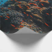 Farbige Fische und Riffe Geschenkpapier (Ecke)