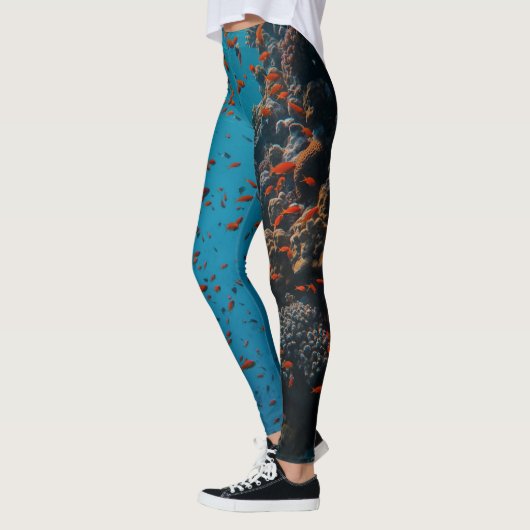Farbige Fische und Riffe Leggings (Links)