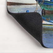 Farbige Fischerboote im Hafen von Mousepad (Ecke)