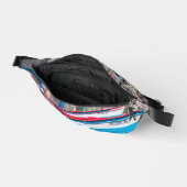 Farbige Fischerboote, Kap Verde Bauchtasche (Offen)