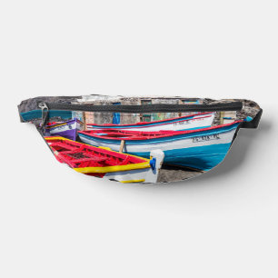 Farbige Fischerboote, Kap Verde Bauchtasche
