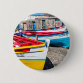 Farbige Fischerboote, Kap Verde Button (Vorderseite)