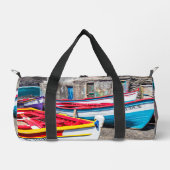Farbige Fischerboote, Kap Verde Duffle Bag (Vorderseite)