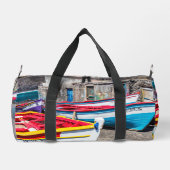 Farbige Fischerboote, Kap Verde Duffle Bag (Rückseite)