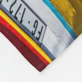 Farbige Fischerboote, Kap Verde Fleecedecke (Ecke)