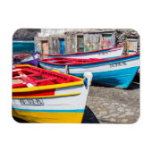 Farbige Fischerboote, Kap Verde Magnet (Horizontal)