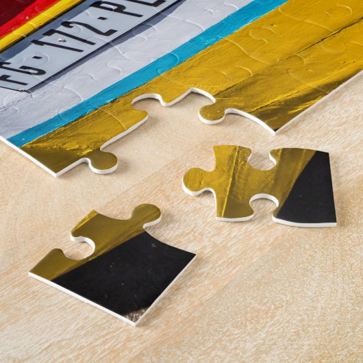 Farbige Fischerboote, Kap Verde Puzzle (Seite)