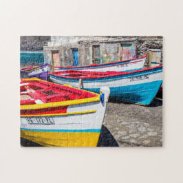 Farbige Fischerboote, Kap Verde Puzzle