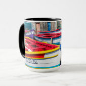 Farbige Fischerboote, Kap Verde Tasse (Vorderseite Links)