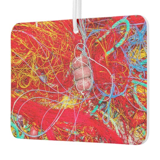 Farbige Fischernetze Autolufterfrischer (Links)