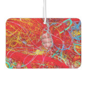 Farbige Fischernetze Autolufterfrischer (Vorderseite)