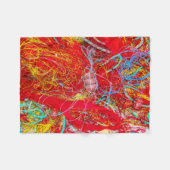 Farbige Fischernetze Fleecedecke (Vorderseite (Horizontal))