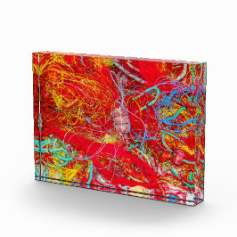 Farbige Fischernetze Fotoblock