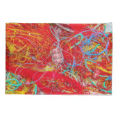 Farbige Fischernetze Kissenbezug (Rückseite)