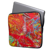 Farbige Fischernetze Laptopschutzhülle (Vorderseite Links)
