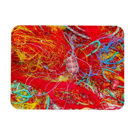 Farbige Fischernetze Magnet (Horizontal)