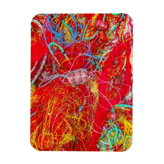 Farbige Fischernetze Magnet (Vertikal)