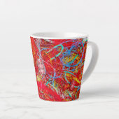 Farbige Fischernetze Milchtasse (Rechte Ecke)