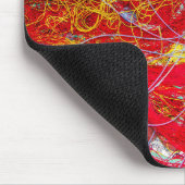 Farbige Fischernetze Mousepad (Ecke)