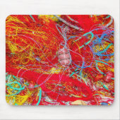 Farbige Fischernetze Mousepad (Vorne)
