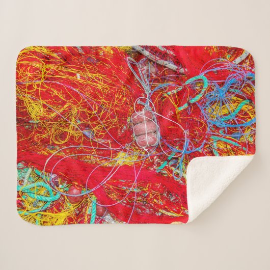 Farbige Fischernetze Sherpadecke (Vorderseite (Horizontal))