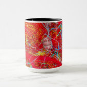 Farbige Fischernetze Tasse (Zentrum)