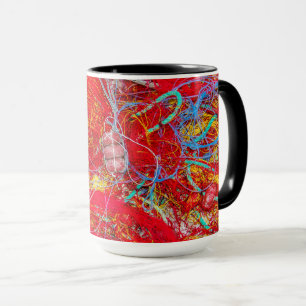 Farbige Fischernetze Tasse