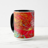 Farbige Fischernetze Tasse (Vorderseite Links)