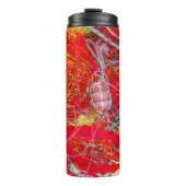 Farbige Fischernetze Thermosbecher (Vorderseite)