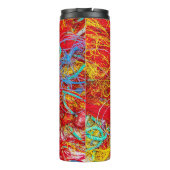 Farbige Fischernetze Thermosbecher (Rückseite)