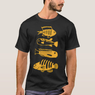 Farbige Fischsammlung – Verschiedene Fischillust T-Shirt
