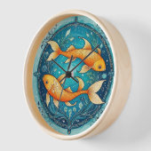 Farbige Fischuhr Uhr (Winkel)