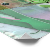 Farbige Fishien drucken Poster (Ecke)