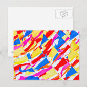 Farbige Flaggen Postkarte (Vorne/Hinten)