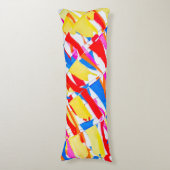 Farbige Flaggen Seitenschläferkissen (Vorderseite Vertikal)