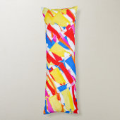 Farbige Flaggen Seitenschläferkissen (Rückseite (Vertikal))