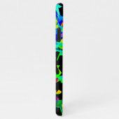 Farbige Flammen iPhone Hülle (Rechte Seite)