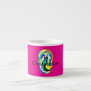Farbige Flapper Meerjungfrau Thunder_Cove Espressotasse