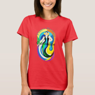 Farbige Flapper Meerjungfrau Thunder_Cove T-Shirt
